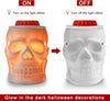 Halloween Wax Melt Warmer, Ceramic Skull Scentsy Wax Warmer for Scented Wax Melts, Electric Wax Melter Warmer for Candle & Fragrance Cubes